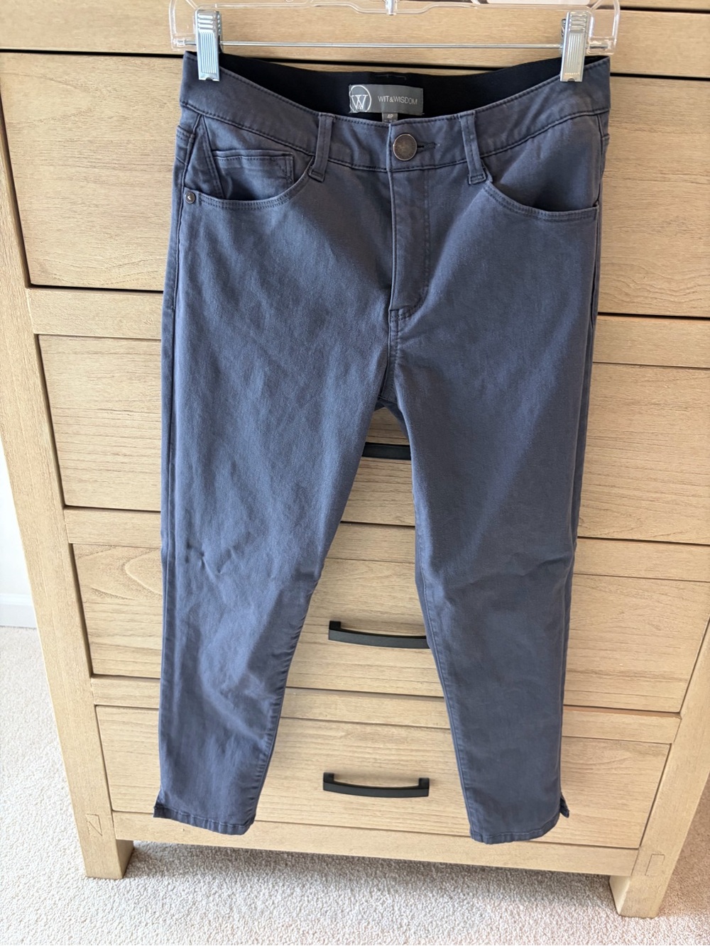 Wit & Wisdom Women's Slate Gray Ankle Pants